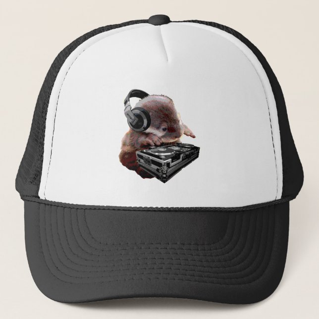 DJ None Otter Trucker Hat (Front)