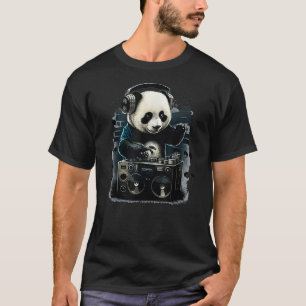 Dj Panda Graphic Cool Design For Music Lovers Men T-Shirt
