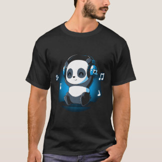 Dj Panda Headphones T-Shirt