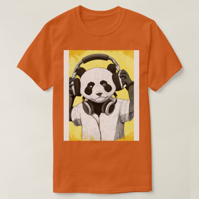 DJ Panda Music 3 T-Shirt (Design Front)