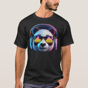 Dj Panda Sound Activated, Electronic Music Bars Be T-Shirt
