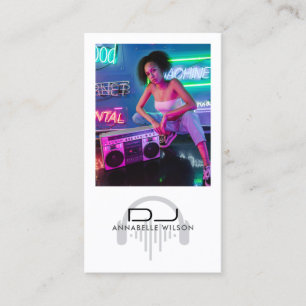 DJ Photo Modern Music  Business Card