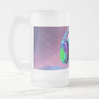 DJ Robot Mug - Futuristic Mixing Console Design