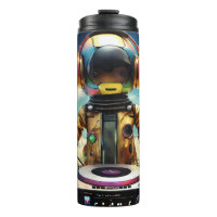 DJ Robot Mug - Futuristic Mixing Console Design