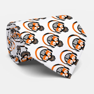 DJ rock skull death club music Tie
