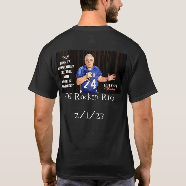 DJ Rockin' Rich/Rocco's Rewind Commemorative Shirt (Back)