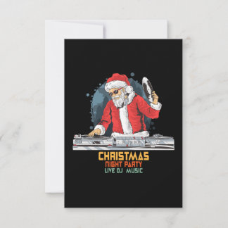 dj santa party club invitation
