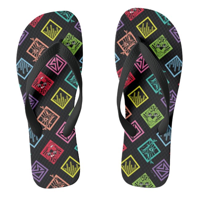 DJ Scooby-Doo Pattern Jandals (Footbed)