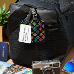 DJ Scooby-Doo Pattern Luggage Tag