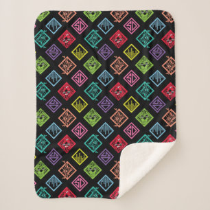 DJ Scooby-Doo Pattern Sherpa Blanket