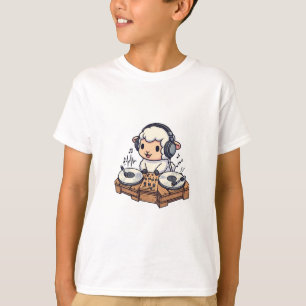 DJ Sheep Musician Kids T-Shirt