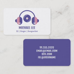 DJ - Singer - Deejay Business Card