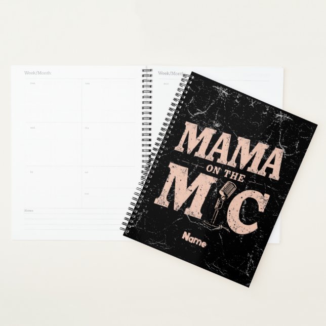 DJ Singer Podcaster Radio Mom Gift For Mothers Day Planner (Display)
