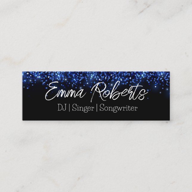 DJ | Singer | Songwriter Planning Business card (Front)