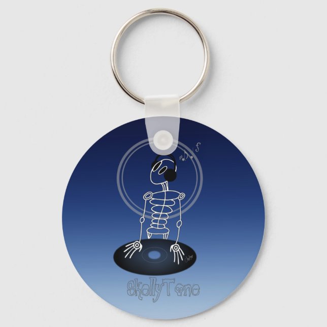 DJ Skeleton Key Ring (Front)