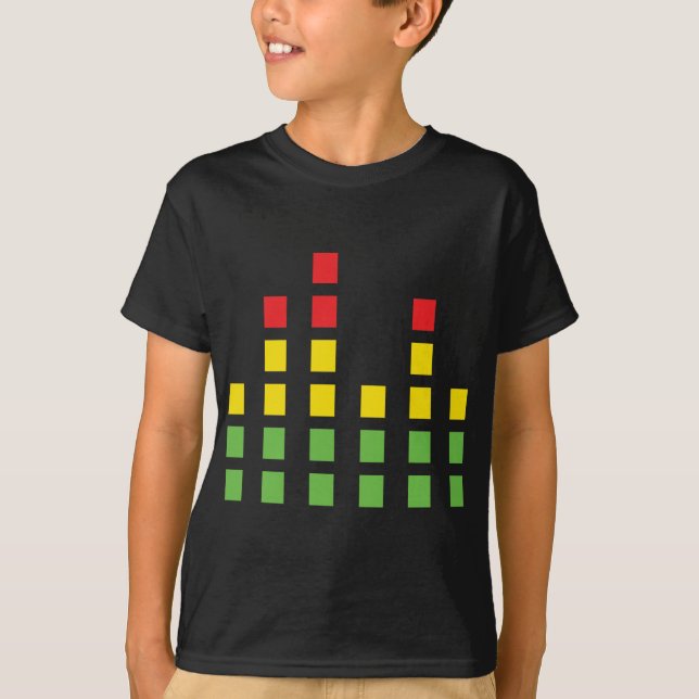 dj sound audio equalizer T-Shirt (Front)