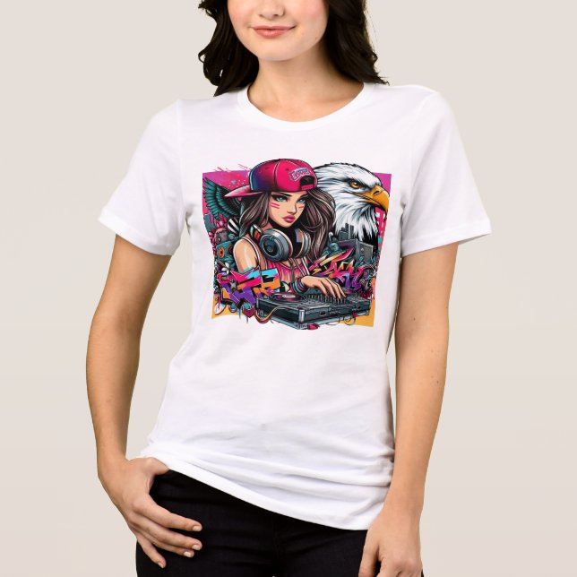 DJ Summer - Ink Collection Tri-Blend Shirt (Front)