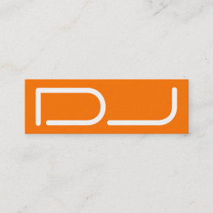 DJ tag giant stand out logo style orange