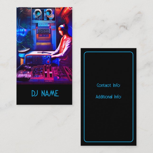 DJ Tech 2 Business Card (Front/Back)