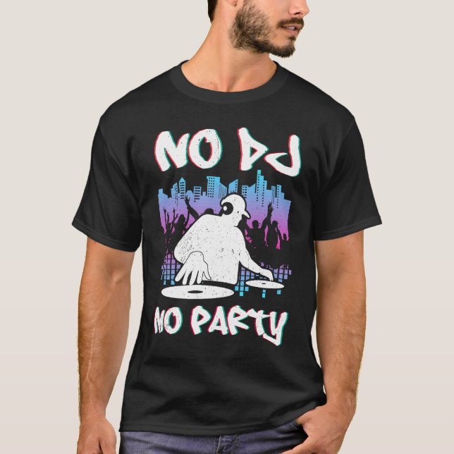 DJ Techno Youth  him Sound Techno Synth T-Shirt (Front)
