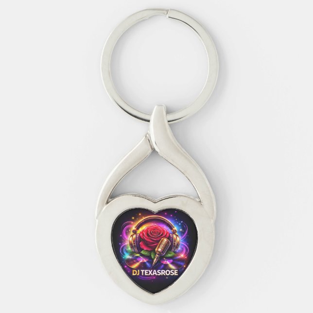 DJ TEXASROSE 2 KEY RING (Front)
