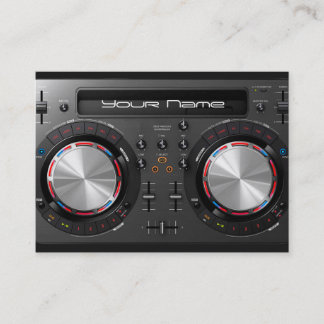 DJ  turntable Business Card
