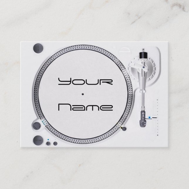 DJ  turntable Business Card (Front)