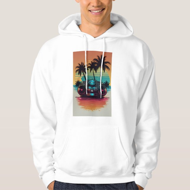 🎧 DJ Vibes Hoodie – Party Mode ON 🔥 (Front)