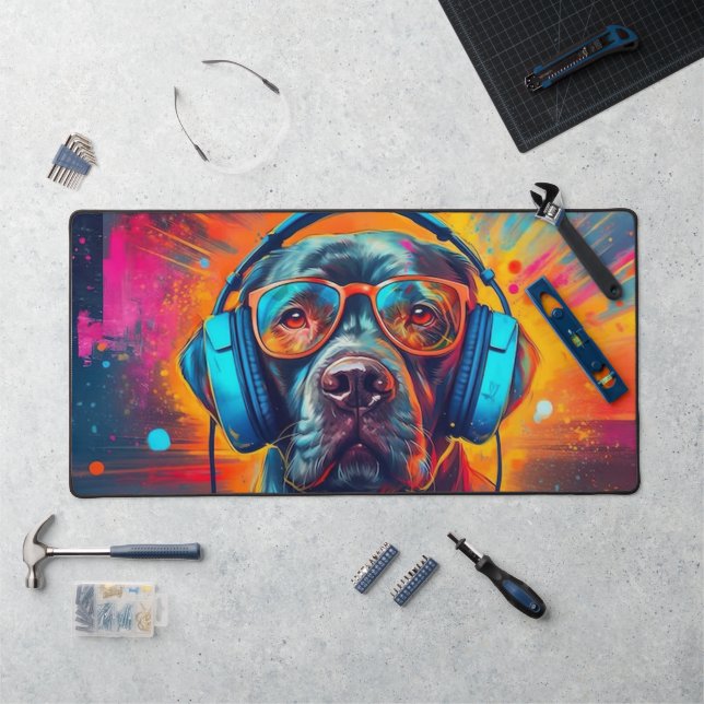 Dj Woof Desk Mat (Workstation)