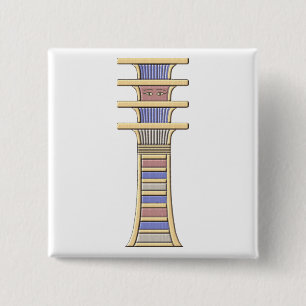 djed 15 cm square badge