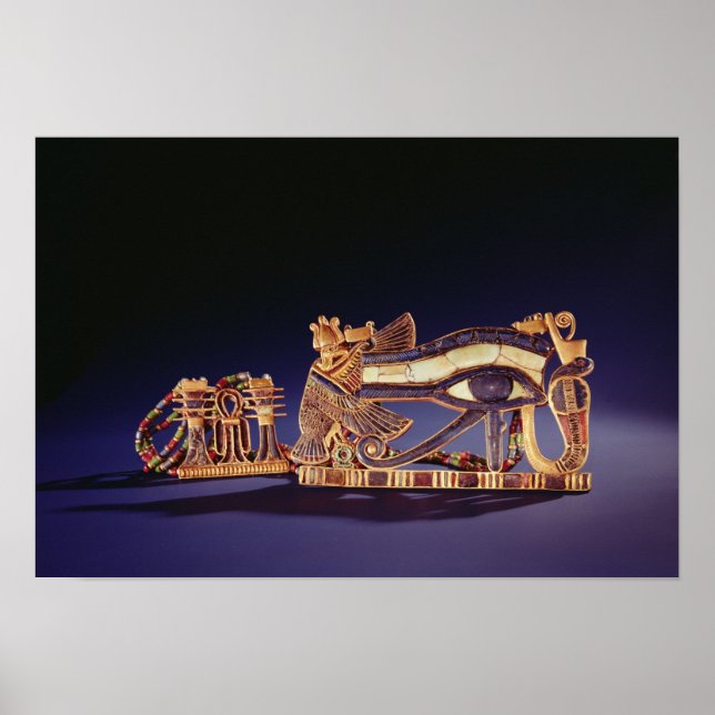 Djed pillar pectoral and wedjet eye pectoral poster (Front)