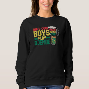 Djembe drums drummer musical instrument Africa reg Sweatshirt