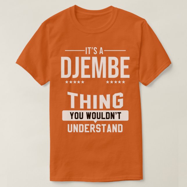 Djembe Musician Goblet Drum Music Instrument  T-Shirt (Design Front)