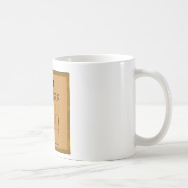 Djent Fret Board Diagram Coffee Mug (Right)