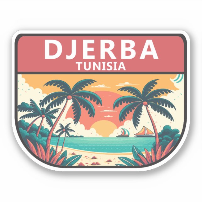 Djerba Tunisia Retro Emblem (Front)