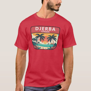 Djerba Tunisia Retro Emblem T-Shirt