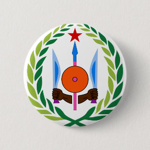 djibouti emblem 6 cm round badge