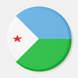 Djibouti Fisheye Flag Magnet