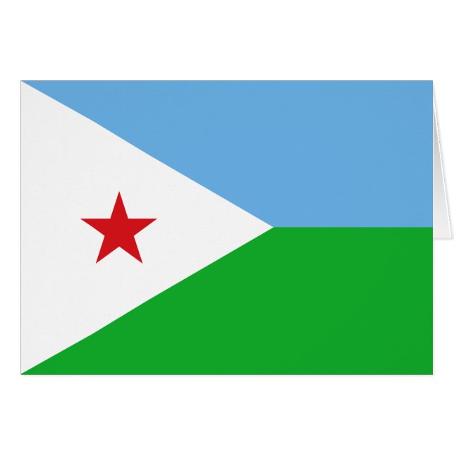 Djibouti Flag (Front Horizontal)