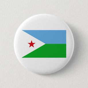 Djibouti Flag 6 Cm Round Badge