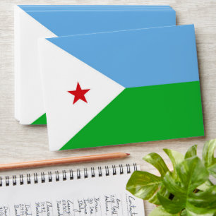 Djibouti flag envelope
