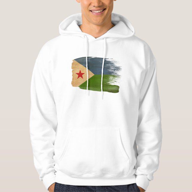 Djibouti Flag Hoodie (Front)