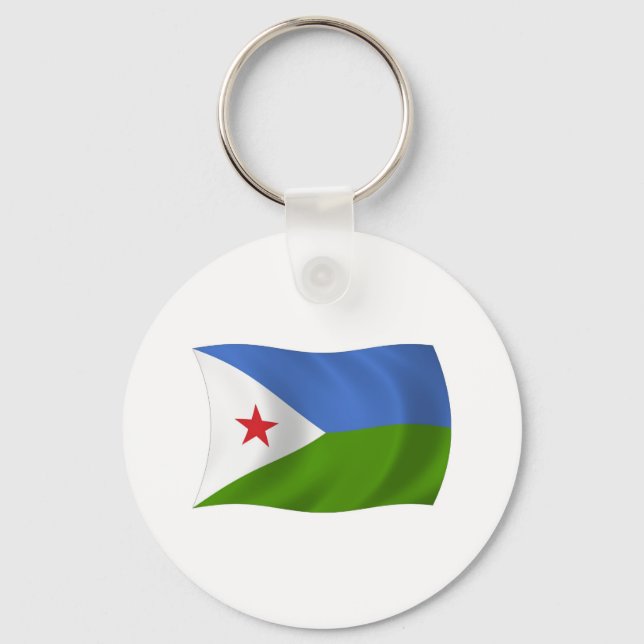 Djibouti Flag Keychain (Front)