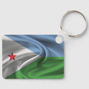 Djibouti Flag Keychain