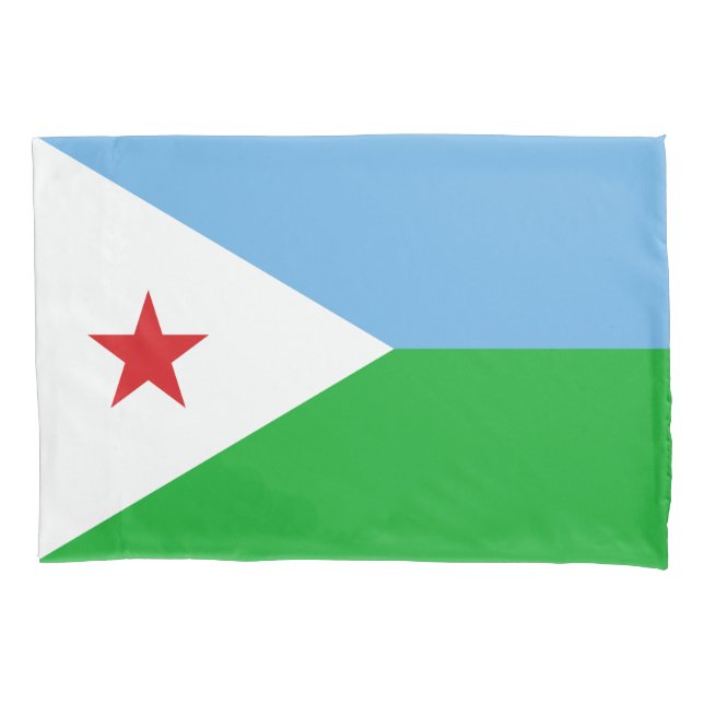 Djibouti Flag Pillowcase (Front)