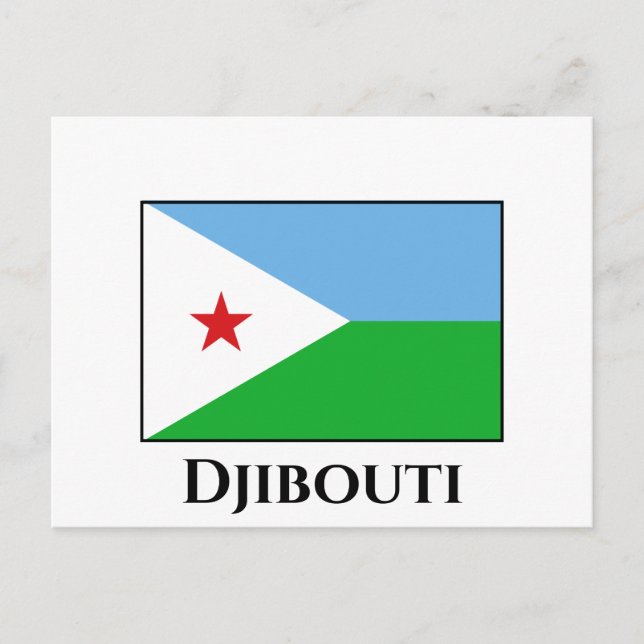 Djibouti Flag Postcard (Front)