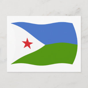 Djibouti Flag Postcard