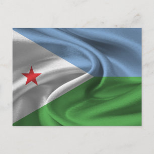 Djibouti Flag Postcard