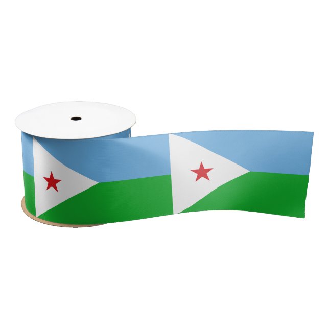 Djibouti Flag Satin Ribbon (Spool)