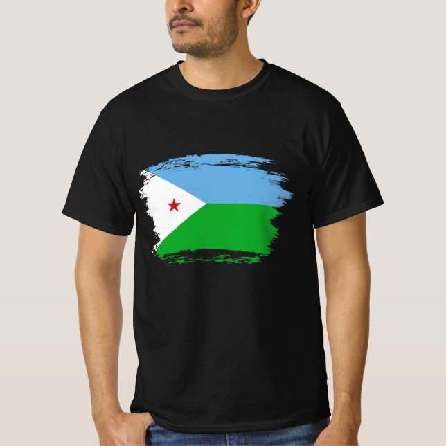 Djibouti flag T-Shirt (Front)